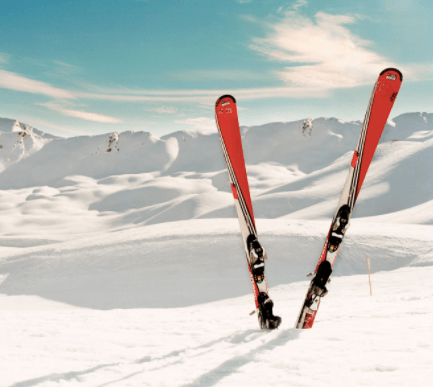 Vinn skidresa skidor